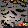 🦇✨ Set Pegatinas 3D Murciélagos Halloween – Efecto Realista, Adornos Espeluznantes para Paredes, Ventanas y Fiestas de Miedo 🎃👻